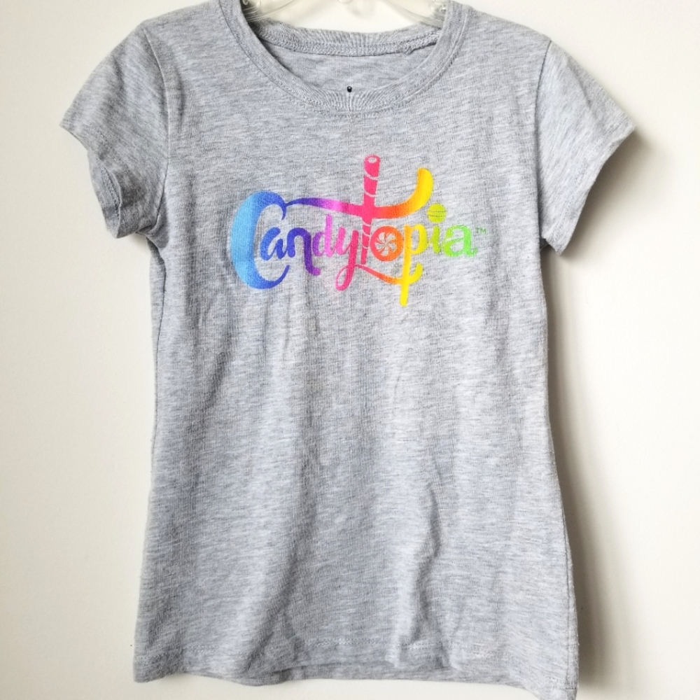 Girls Rainbow Candytopia Tshirt Size Small